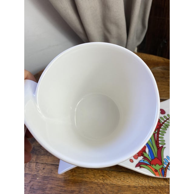 2000 - 2009 NewWave Acapulco Cup and Saucer from Villeroy & Boch, 2000s, Set of 2 For Sale - Image 5 of 12