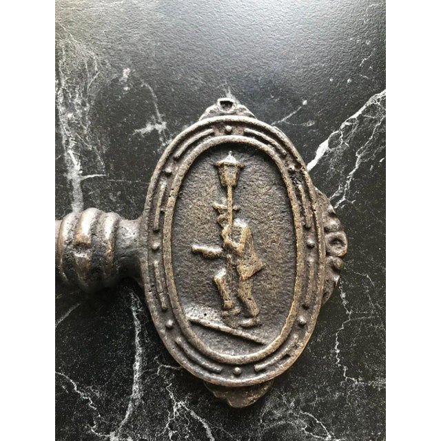 Brass Antique Brass Door Key For Sale - Image 8 of 10