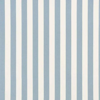 Sample - Schumacher Andy Stripe Fabric in Sky For Sale
