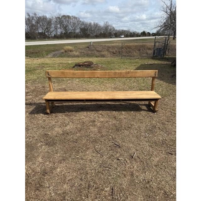 Large 19th Century French Country Bleached Solid Oak Benches For Sale - Image 12 of 15
