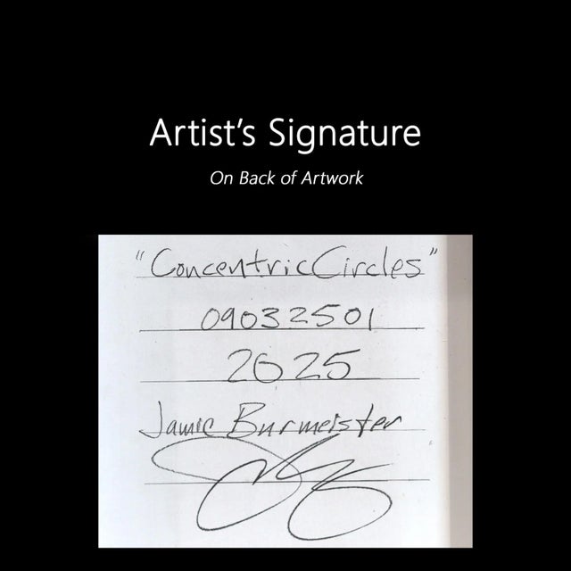 Concentric Circles - Colorful Abstract Figurative Sculptural Modern Original Artwork by Jamie Burmeister For Sale - Image 10 of 10