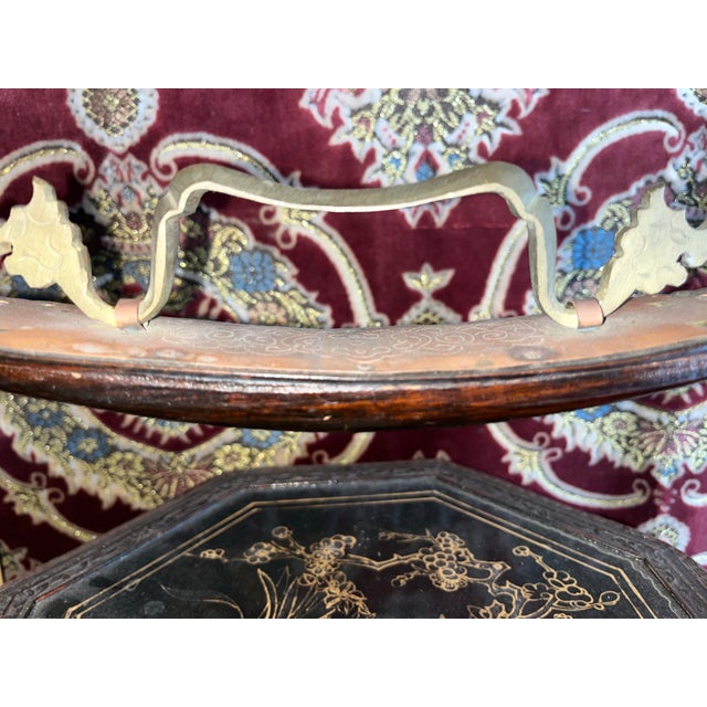 Wood Early 20th Century Large Chinese Rattan Sectional Basket For Sale - Image 7 of 12