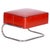 Metal Modern Tubular Stool in Red Leather and Chrome-Plated Steel from Slezák, 1930s For Sale - Image 7 of 7