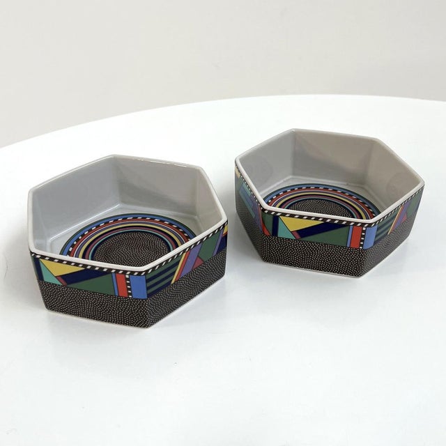 Postmodern Apero Bowls Metropol by Barbara Brenner for Rosenthal, 1990s, Set of 6 For Sale - Image 3 of 7