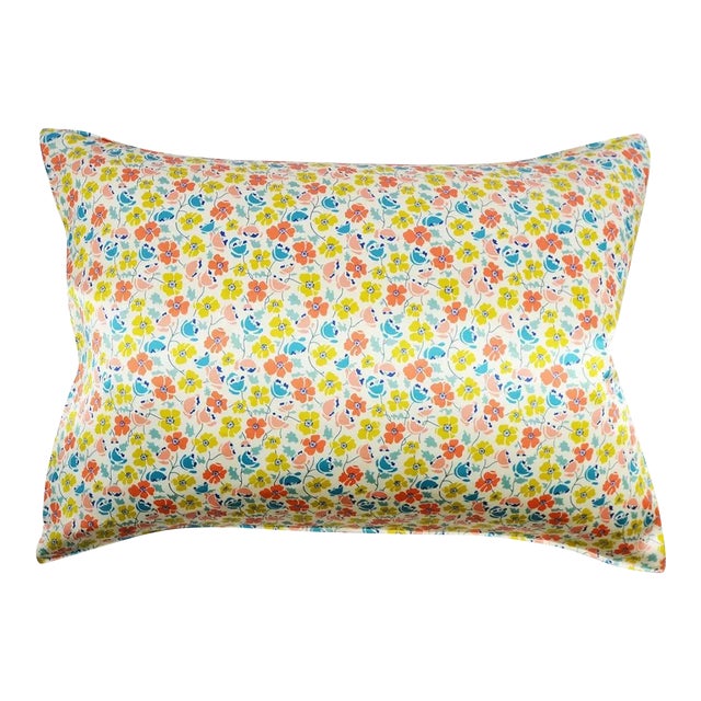 Silk Pillowcase Made With Liberty Fabric Edie Lane For Sale