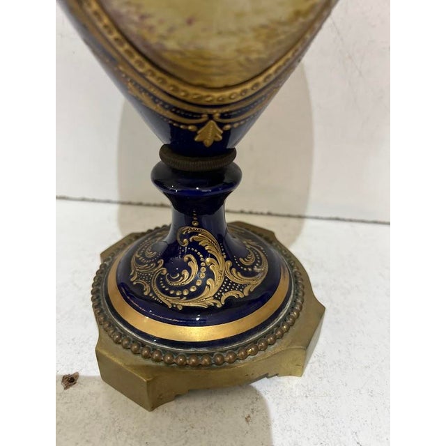 Louis XVI Style Fine Earthenware Vases, Set of 2 For Sale - Image 14 of 18
