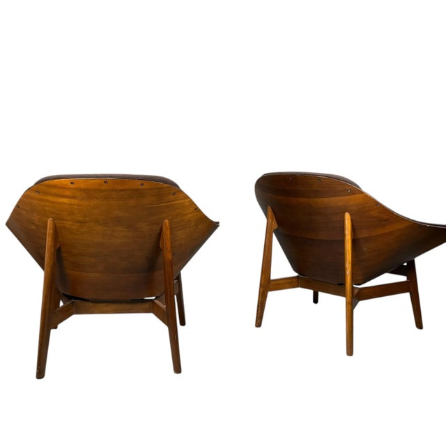 Plycraft 1960s Sculptural Plycraft BentWood Lounge Chairs - A Pair For Sale - Image 4 of 12