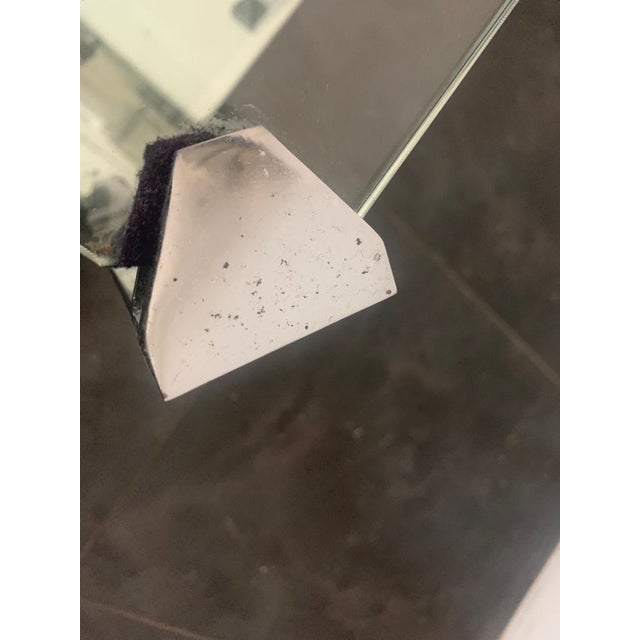 Coffee Table in Steel, Crystal & Mirror from Cidue, 1970s For Sale - Image 6 of 14