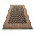 Bokhara Jaldar Rug 6′ X 9’3” Black Wool Tribal Hand-Knotted Oriental Carpet For Sale
