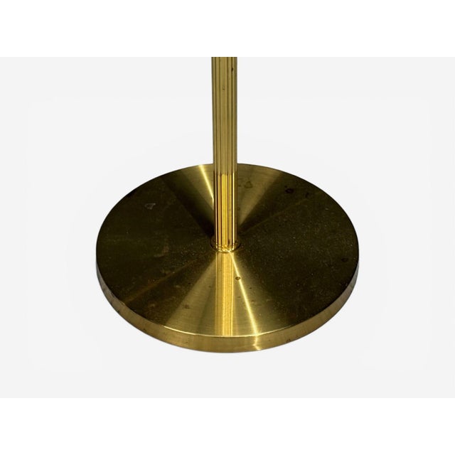 Armaturhantverk Göteborg, Articulating Floor Lamp, Brass, Fabric, Sweden, 1960s For Sale - Image 11 of 14