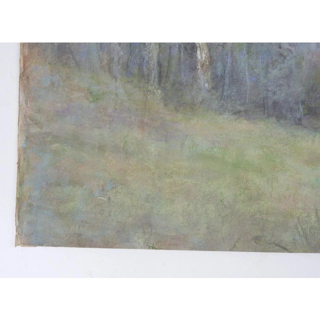 Late 19th Century Impressionist Misty Meadow Stream Landscape Painting For Sale In Seattle - Image 6 of 7