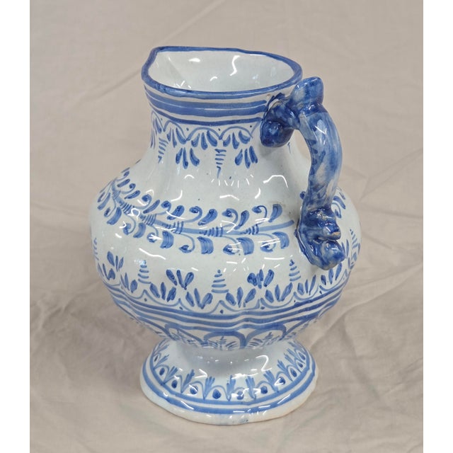 Vintage Spanish Talavera Blue and White 16 Piece Coffee Set For Sale - Image 10 of 15