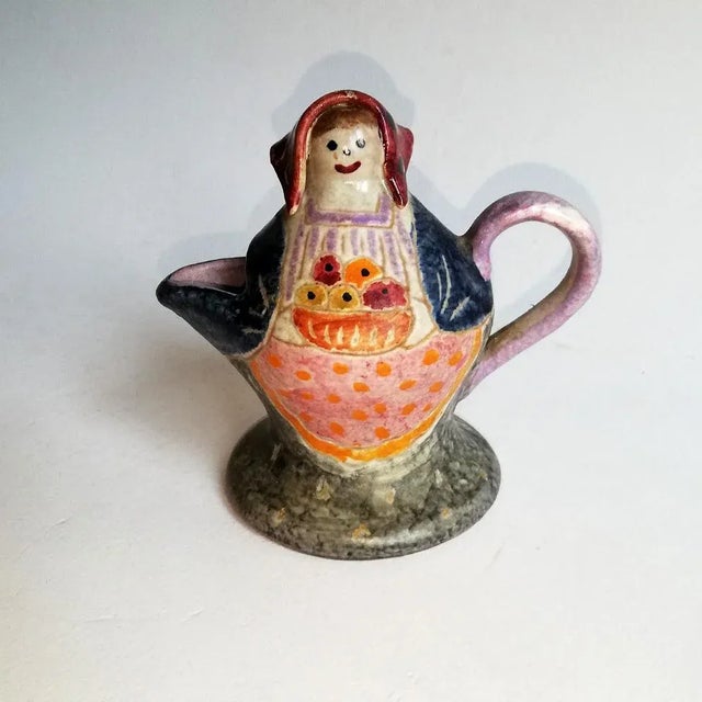 1950s Mid-Century Italian Ceramic Coffee Pot by Farin for Italica ARS For Sale - Image 5 of 5