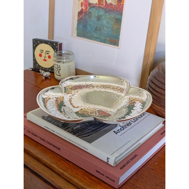 Silver Plated Clover Ball Footed Dish from Elkington & Co, 1950s For Sale - Image 13 of 18