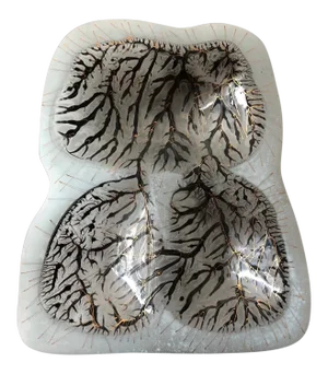 Surrealist Glass Charger by Higgins