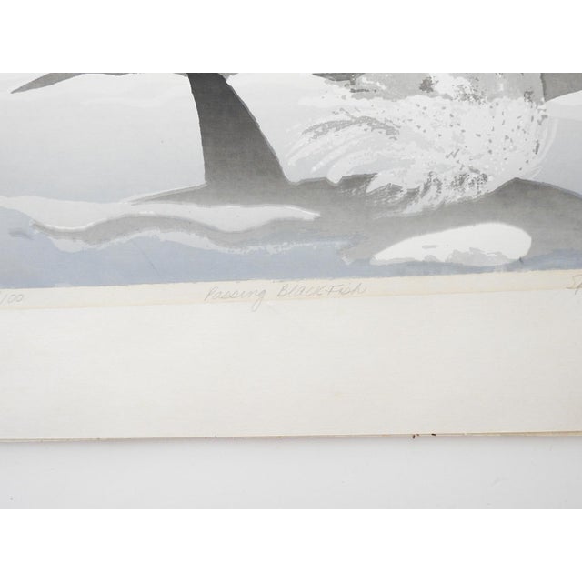1982 Orca Serigraph For Sale - Image 4 of 6
