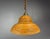Mid-Century Modern Mid-Century Italian Pencil Reed Rattan Bamboo and Brass Pendant Lamp, 1970s For Sale - Image 3 of 17