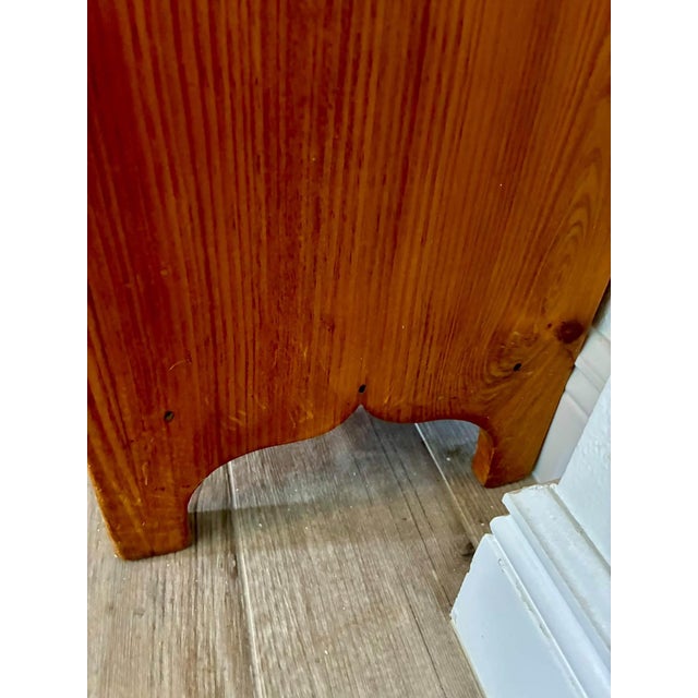 19th Century Antique American Solid Pine Jelly Cupboard Cabinet For Sale - Image 4 of 8