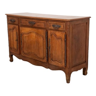 Louis XV Style Oak Wood Buffet, 19th C. For Sale