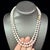 Traditional Akoya Pearl Diamond 2-Strand Gold Necklace 7.5 mm 19.25" Certified For Sale - Image 3 of 9