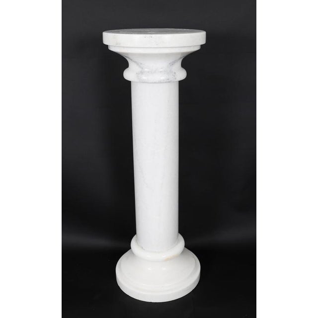 Vintage Portrait Bust of Roman Emperor Otho on Pedestal, 20th Century, Carrara For Sale - Image 14 of 18