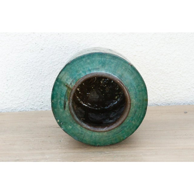 Forest Echo Glaze Asian Vase For Sale In Los Angeles - Image 6 of 8