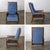 Mid to Late 20th Century Neoclassic Reclining Armchair Blue Chenille Fabric by Burris Industries For Sale - Image 11 of 18