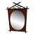 Vintage Large Bamboo and Grasscloth Mirror - British Colonial Style For Sale