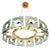 Large Chandelier by Gino Paroldo for Fontana Arte, 1950s For Sale