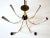 Mid-Century Modern German Seven-Flamed Sputnik Pendant Lamp or Chandelier, 1950s For Sale - Image 11 of 15