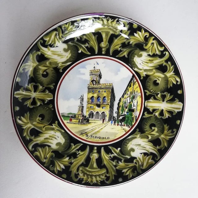 Vintage San Marino Centerpiece from Titano R.S.M. For Sale - Image 3 of 5
