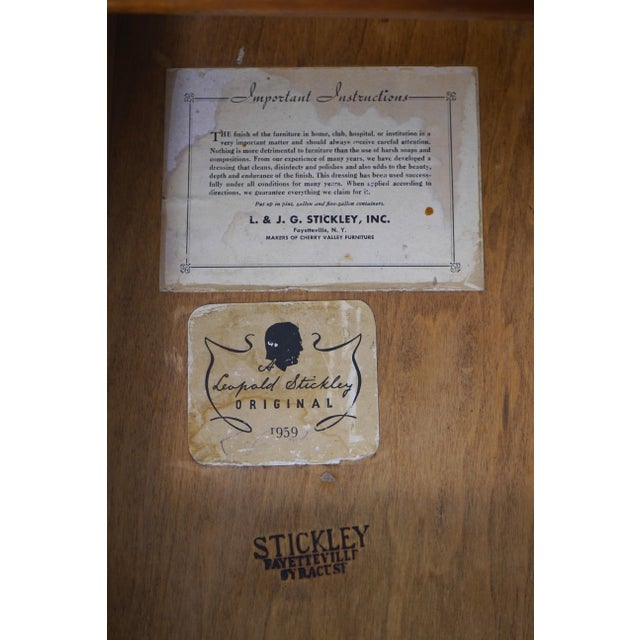 Pair Stickley Cherry 1 Drawer Nightstands For Sale - Image 18 of 18