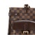 Louis Vuitton Uzès Damier Ebene Canvas Brown Leather Gold-Tone Tote Bag For Sale In Houston - Image 6 of 13