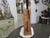 Beautiful Vintage Wood Ansonia Reproduction Tear Drop Clock 8 Day Wind Painted Glass on Door Works For Sale - Image 13 of 15
