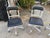 Emeco 1022 Aluminum Leather Navy Semi Upholstered Swivel Chairs Set of 3 For Sale - Image 14 of 18
