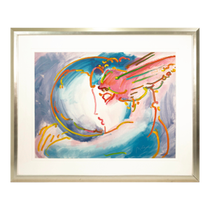 Peter Max I Love the World 2000 Signed Serigraph on Paper 68/300 Framed Pop Art