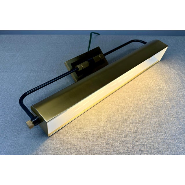 Modernist “Bowery” Brass Wall Sconce by Hudson Valley Lighting For Sale - Image 9 of 12