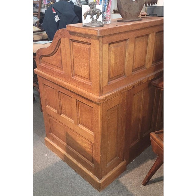 1940s Derby Furniture Roll Top Desk Boston Massachusetts For Sale In Los Angeles - Image 6 of 6