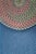 Vintage Woven Braided Geometric Oval Area Rug Runner Mat 84" For Sale - Image 11 of 14