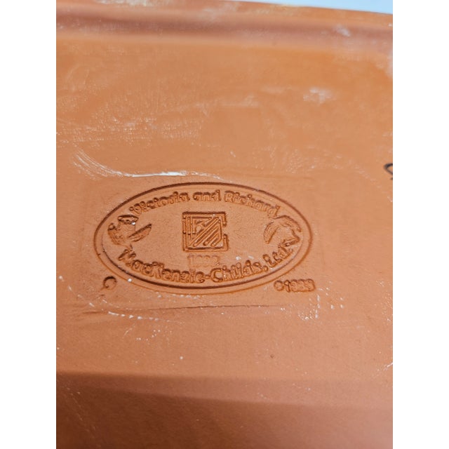 1970s Vintage MacKenzie-Childs Torquay Kelp and Urchin Clay Ceramic 12 " Platter /Tray For Sale - Image 5 of 5