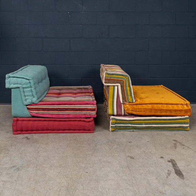 Vintage Mah Jong Sectional Sofa by Hans Hopfer for Roche Bobois, 2000s, Set of 2 For Sale - Image 6 of 18