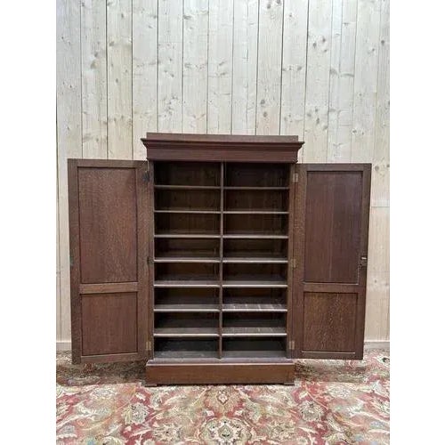Oak Cardboard Box Cabinet, 1900s For Sale - Image 6 of 7