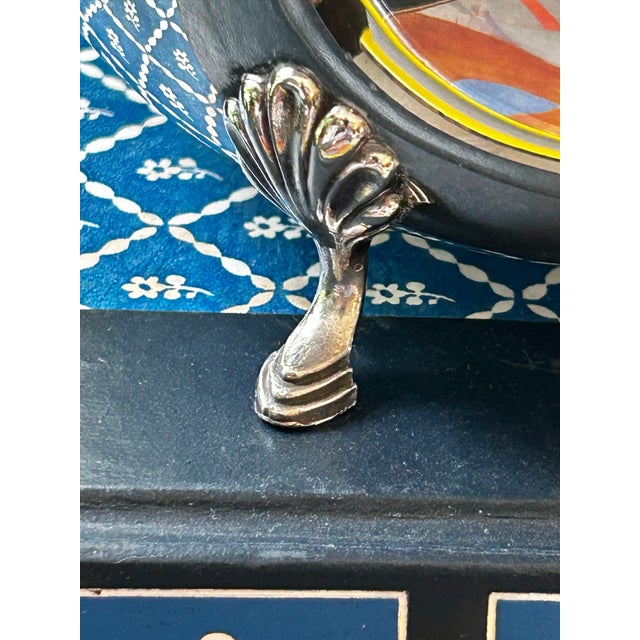 Metal Early 20th Century Wm Rogers Silver Plate Art Deco Footed Bowl or Cache Pot For Sale - Image 7 of 10