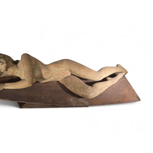 Mañosa, Large Sculpture of a Reclining Woman, 1970, Terracotta For Sale - Image 11 of 12