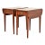 Henkel Harris Georgian Solid Cherry Wood Drop Leaf Pembroke Side Tables, Pair For Sale