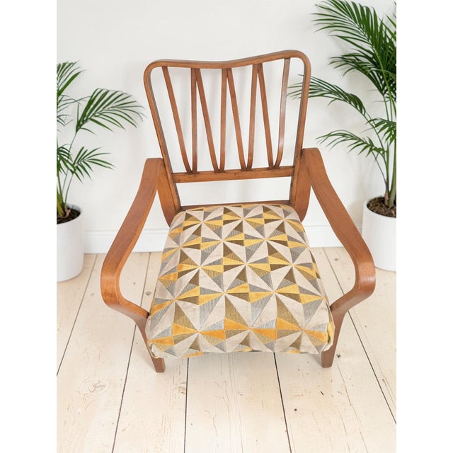 Wood Mid-Century Modern Linden Armchair, 1950s For Sale - Image 7 of 17