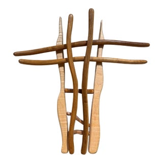 Handmade Contemporary Wooden Wall Cross Abstract Wall Art For Sale