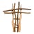Handmade Contemporary Wooden Wall Cross Abstract Wall Art For Sale