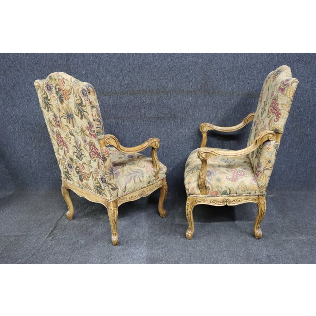 Fruitwood Carved Armchairs/Pair For Sale - Image 9 of 12