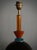 Art Deco Murano Round Black and Orange Art Glass Table Lamp, 2000 For Sale - Image 4 of 10